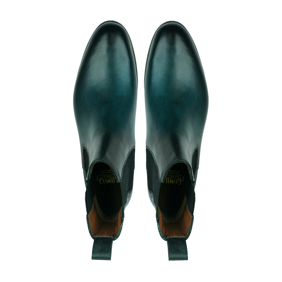 Bravik - Men's Burnished Navy Blue Calf Leather Chelsea Boot