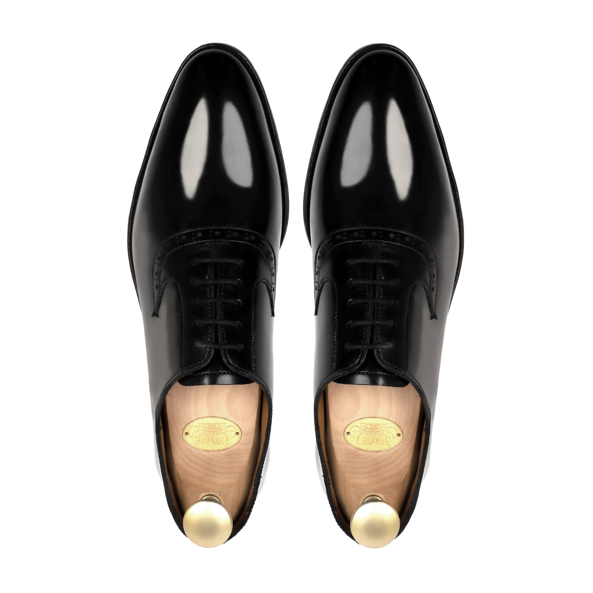 Colt - Men's Black Box Leather High Shine Oxford Shoe