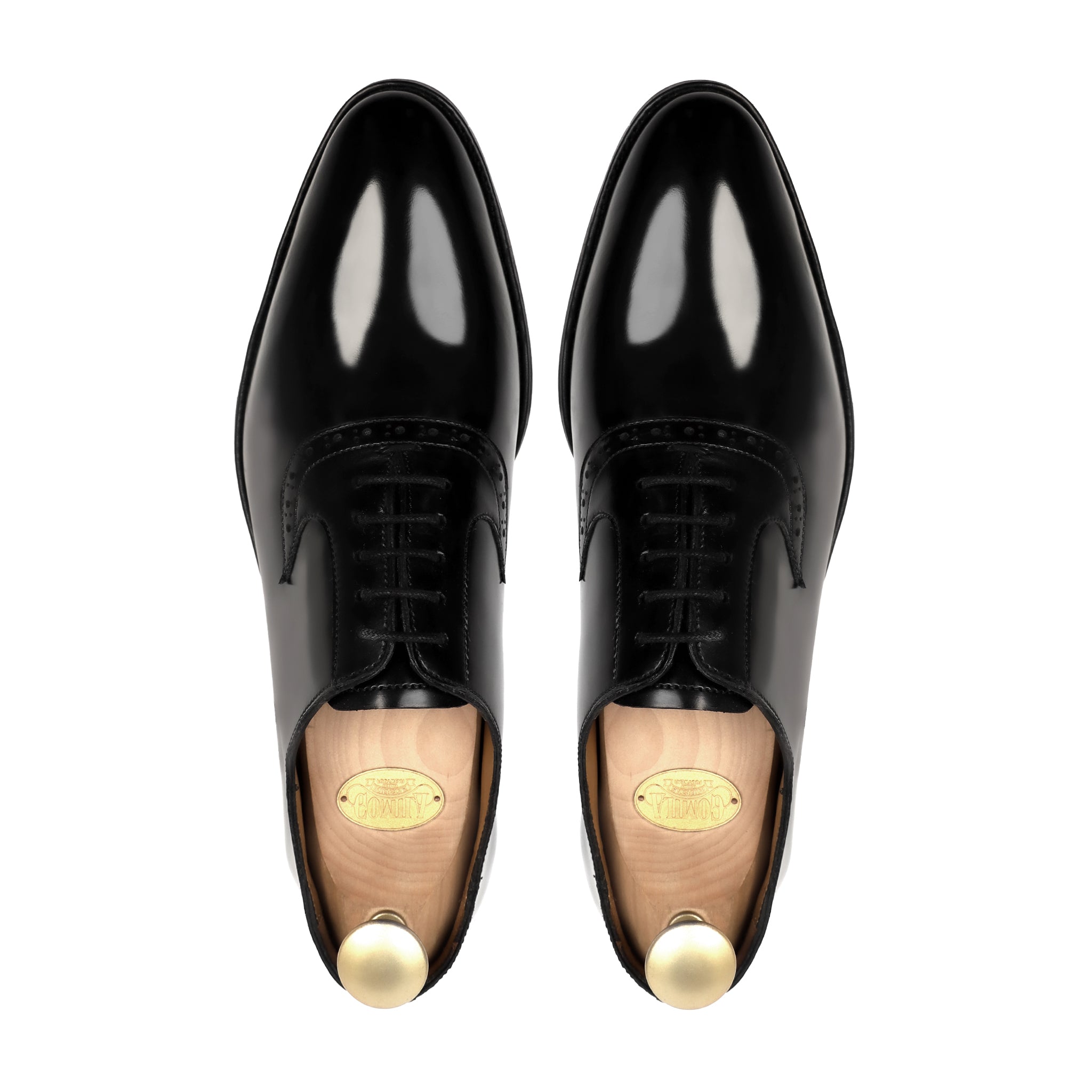 Colt - Men's Black Box Leather High Shine Oxford Shoe