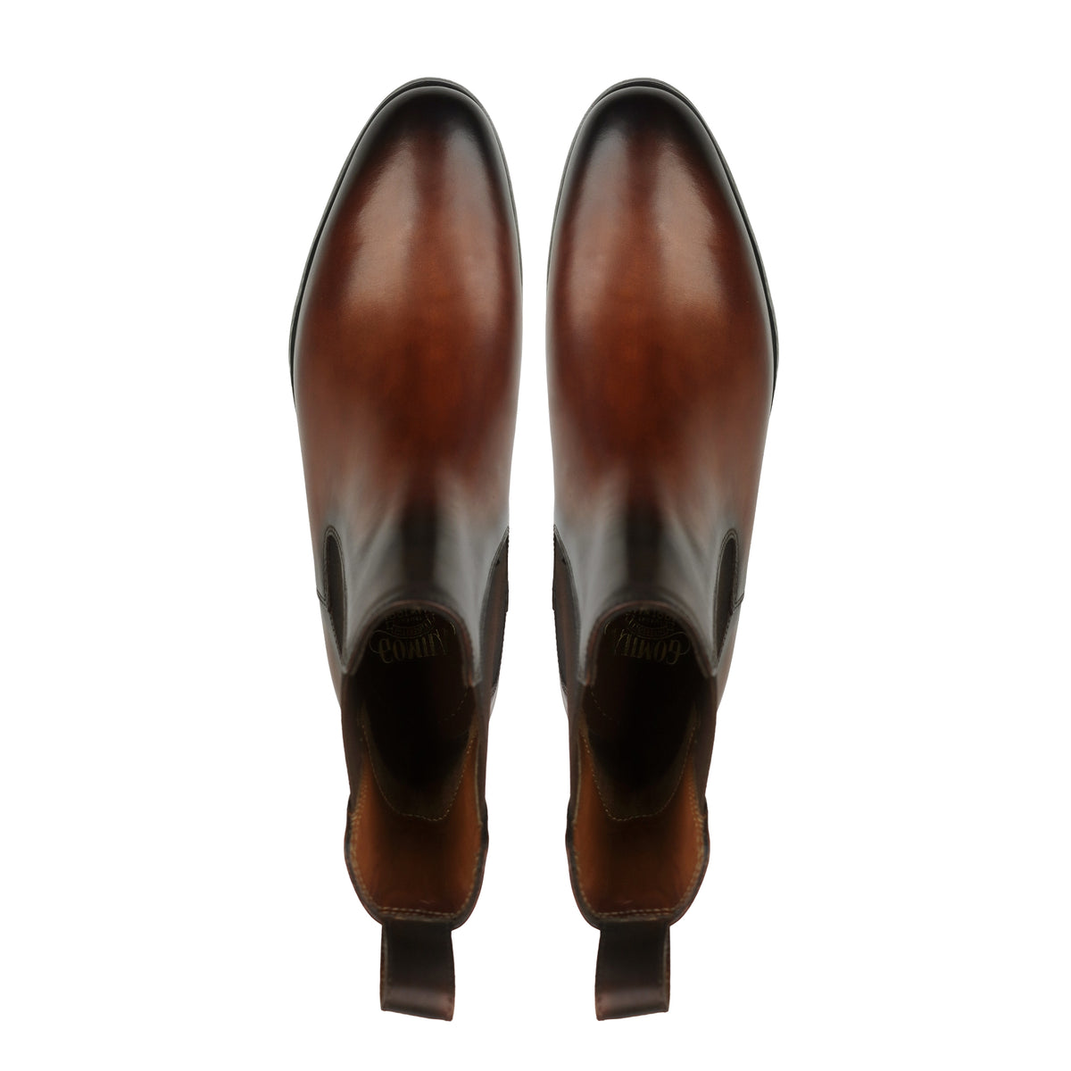 Bravik - Men's Burnished Brown Calf Leather Chelsea Boot