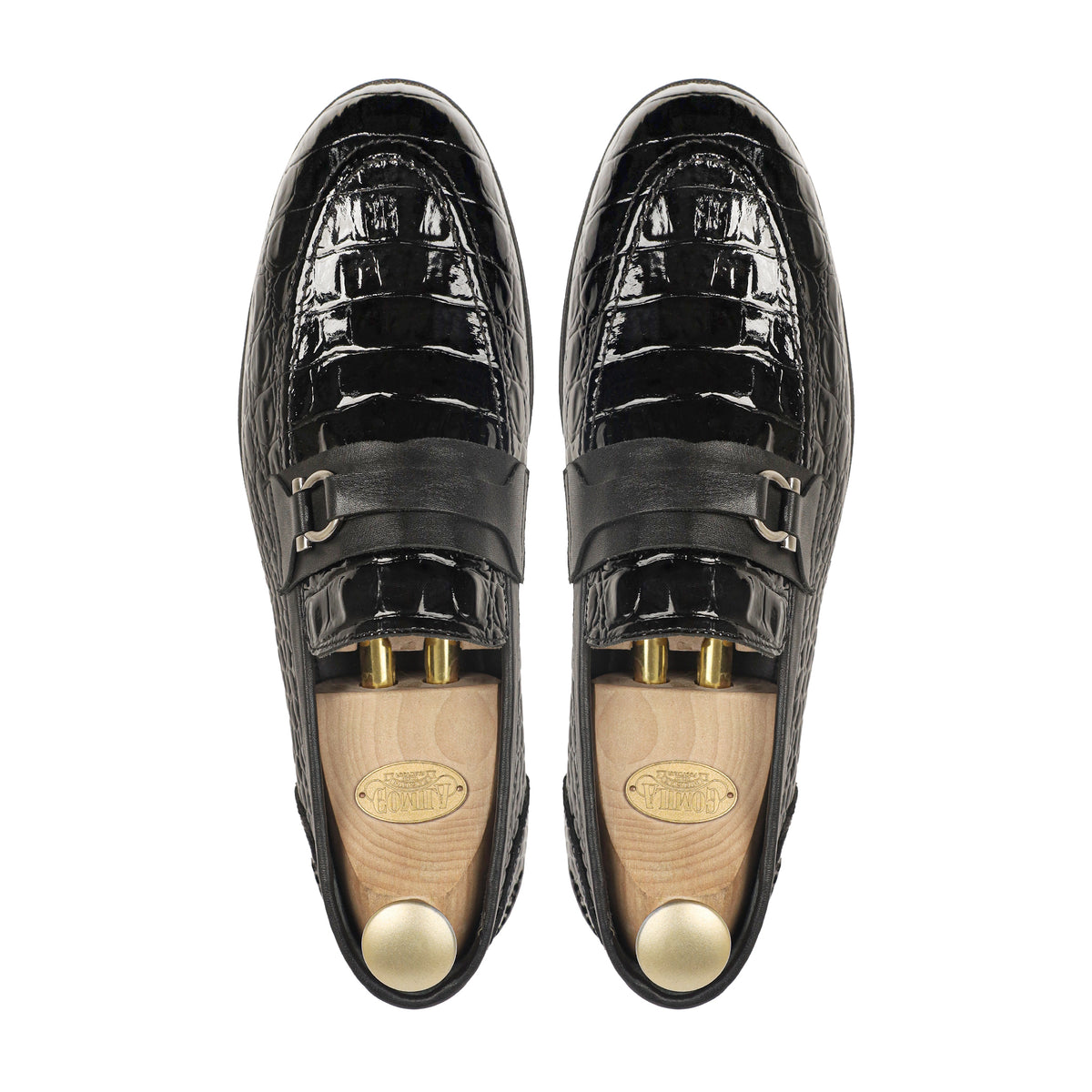 Ovrin - Men's Black Patent Leather Loafer
