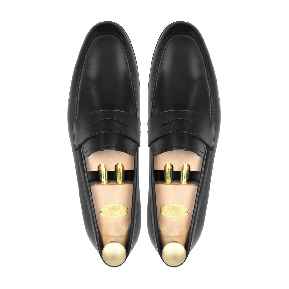 Eltor - Men's Black Calf Leather Loafer