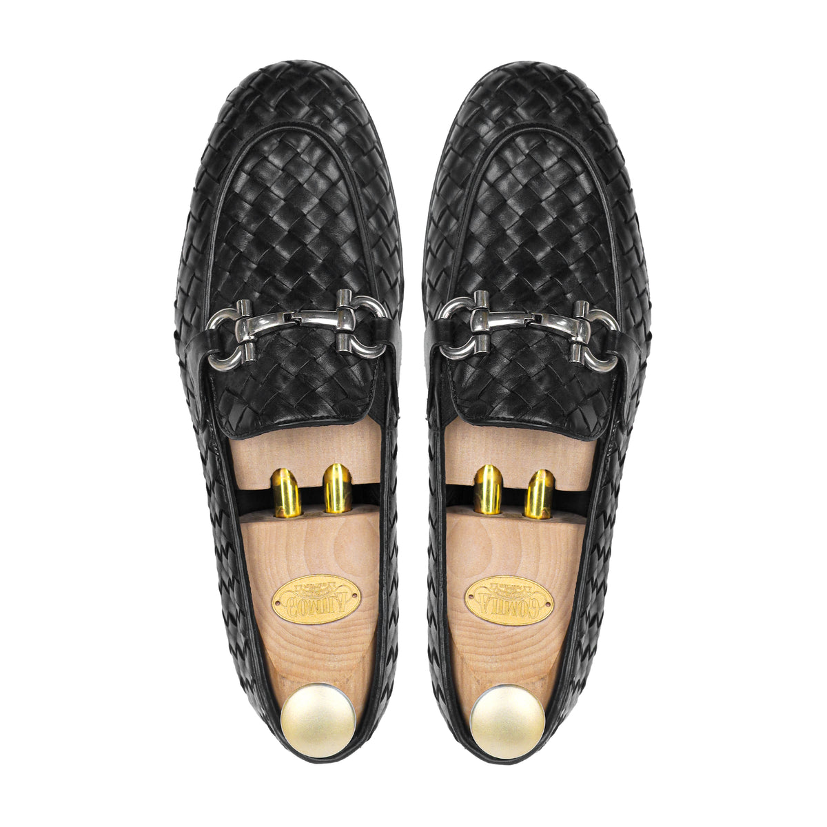 Braid - Men's Black Hand Woven Calf Leather Loafer