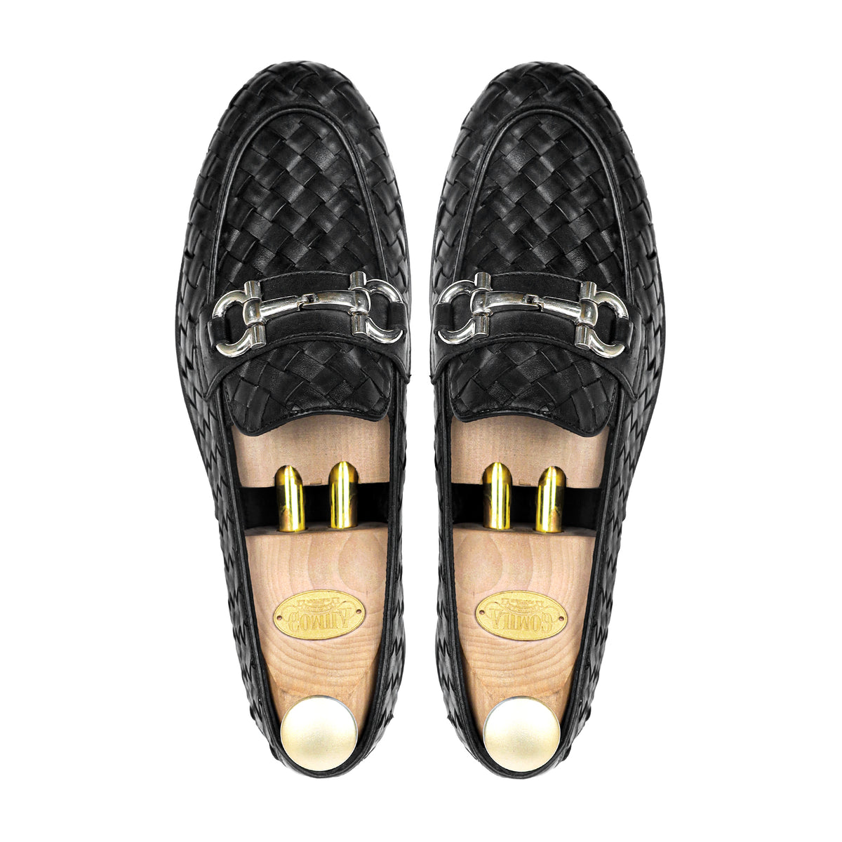 Weav - Men's Black Hand Woven Calf Leather Loafer