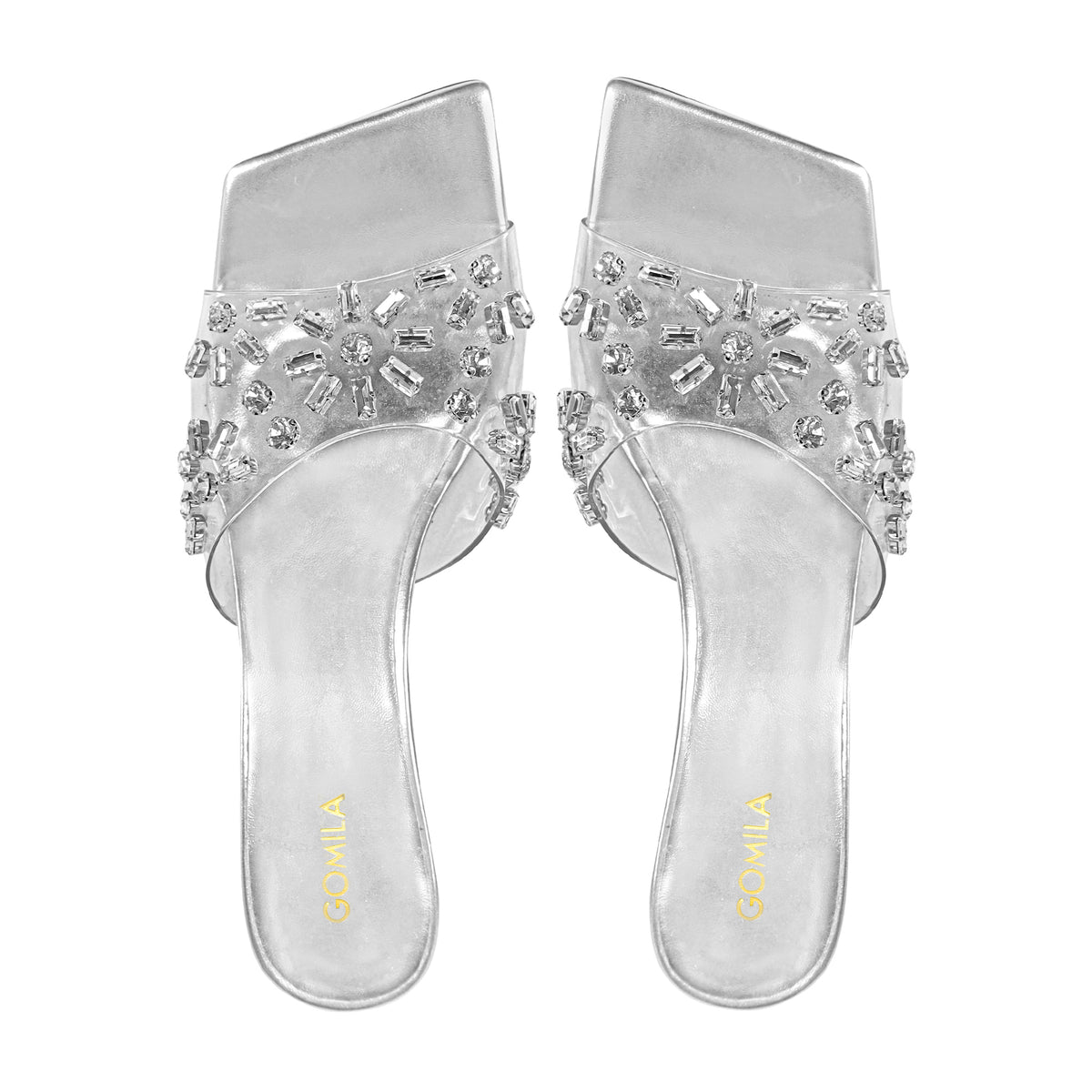Elle - Women's Silver 50mm Heels