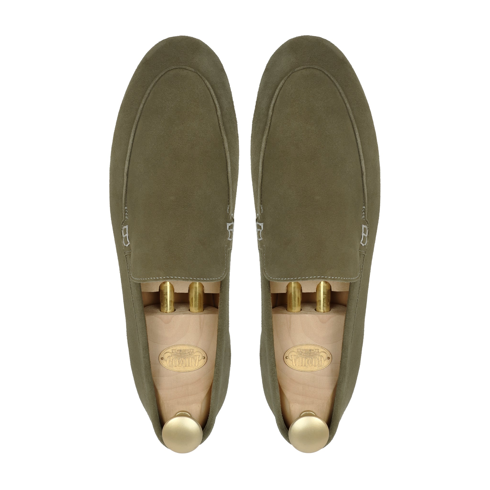 Julian - Men's Olive Green Suede Loafer