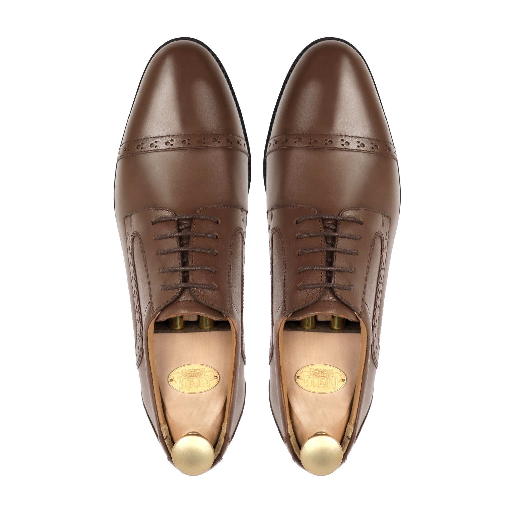 Crispin - Men's Brown Calf Leather Derby Shoe