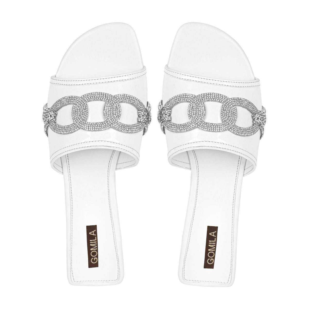 Bela - Women's White Slipper
