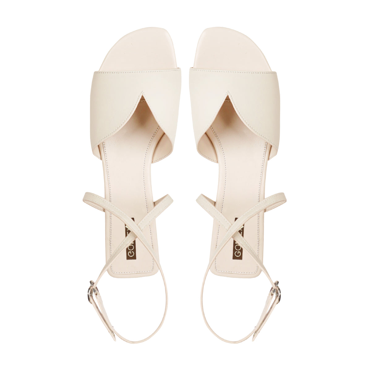 Eve - Women's Light Beige Strapped Sandal