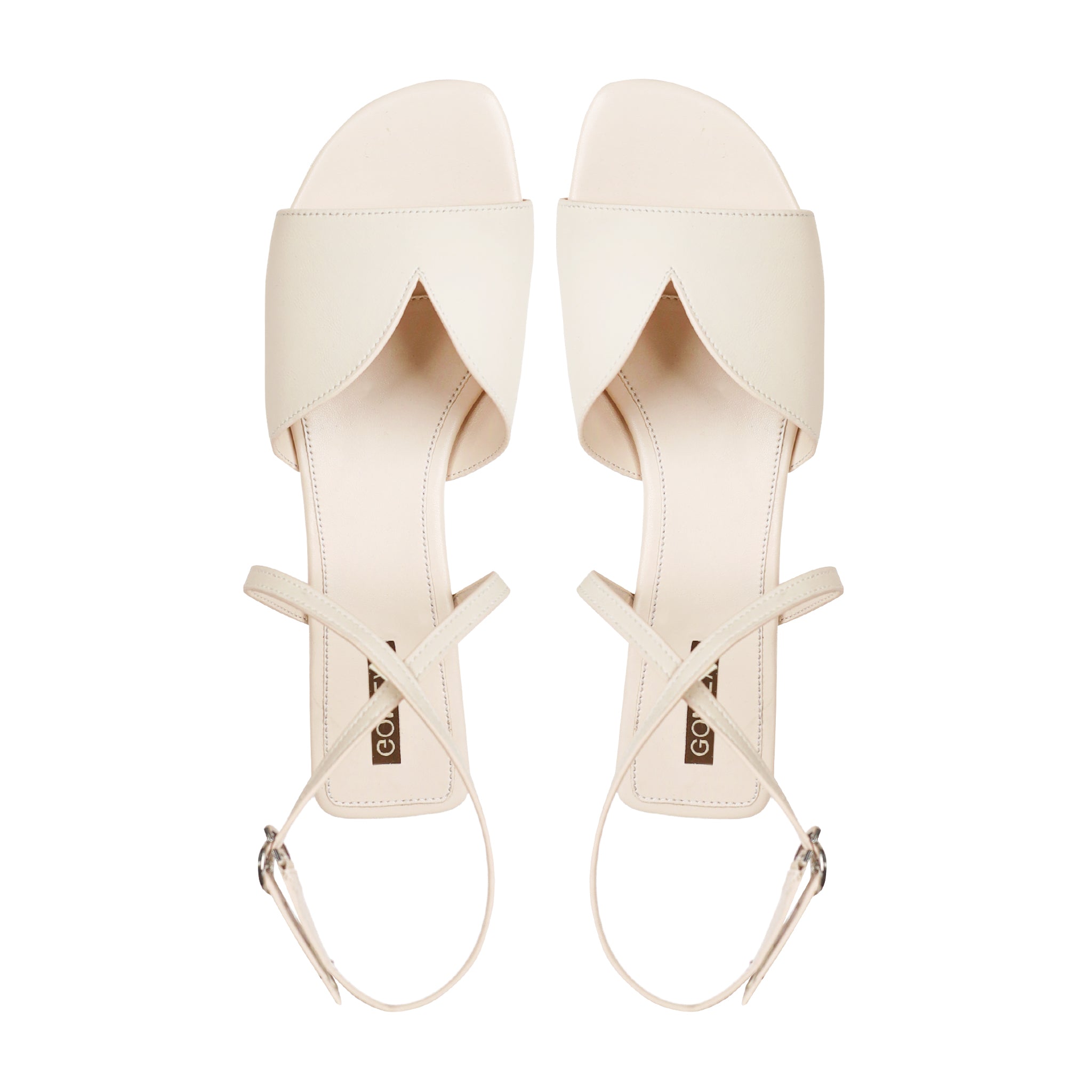 Eve - Women's Light Beige Strapped Sandal
