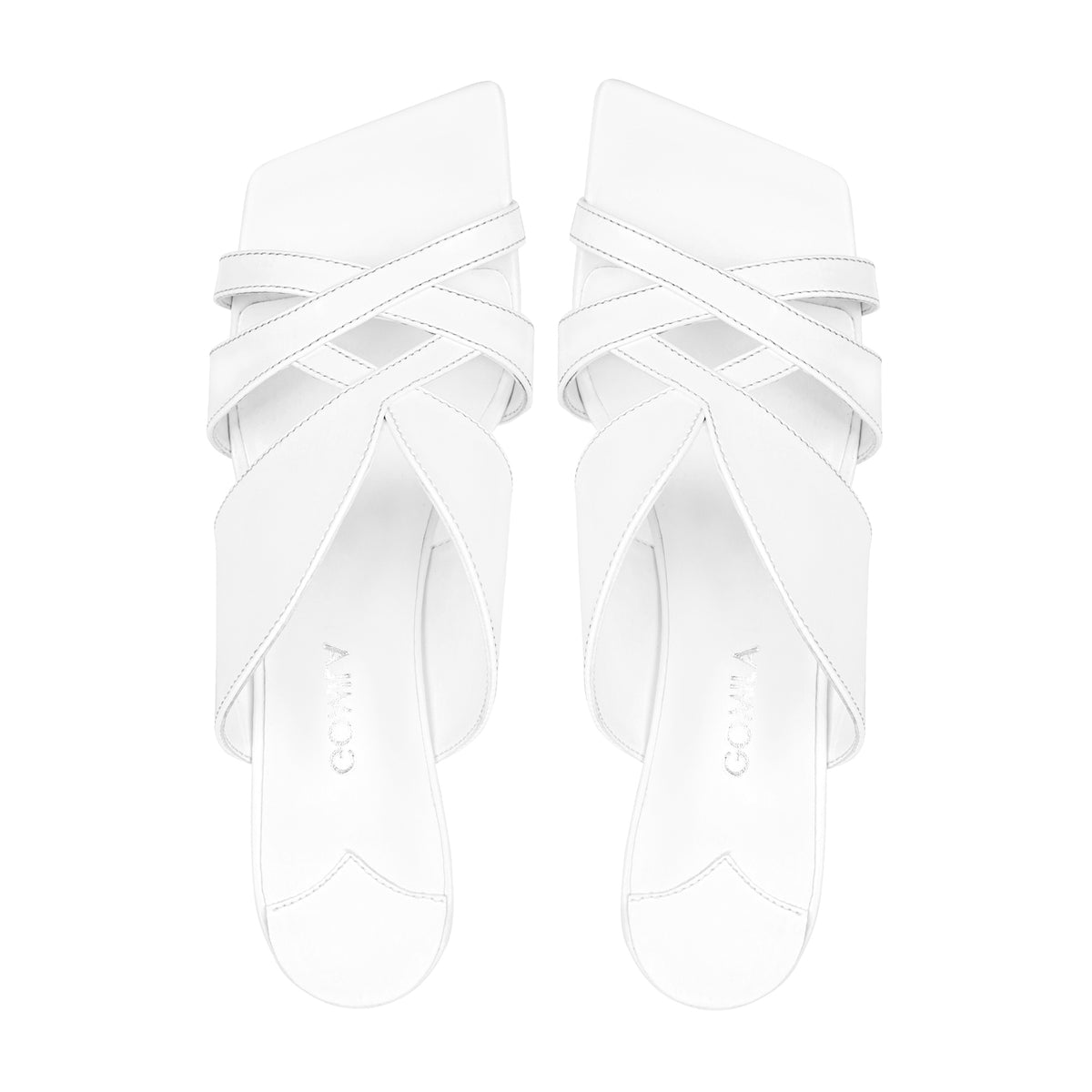 Gleam - Women's White 50mm Heels