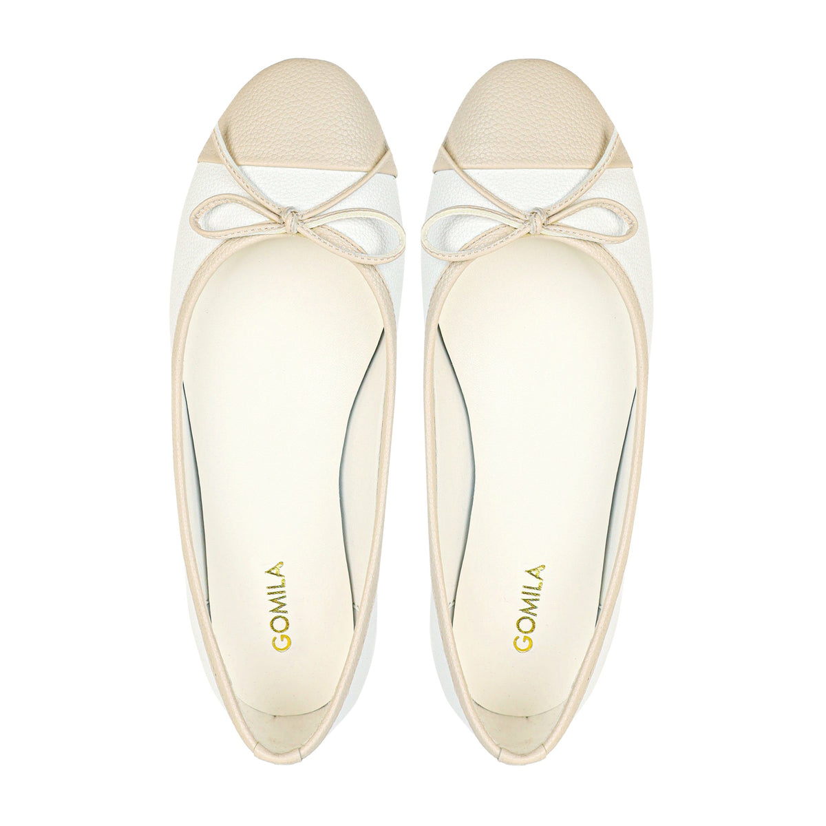 Serelina - Ladies White And Light Beige Loafer