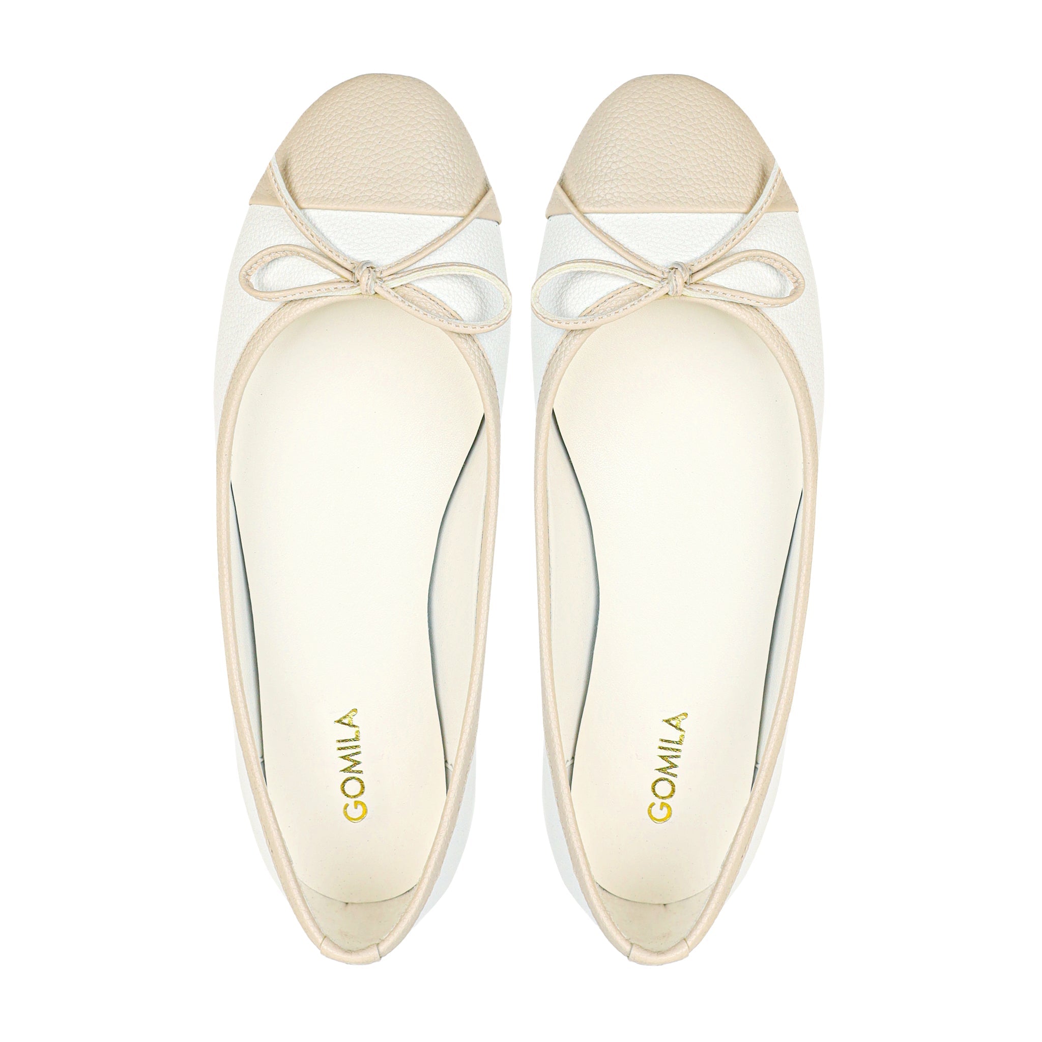 Serelina - Ladies White And Light Beige Loafer