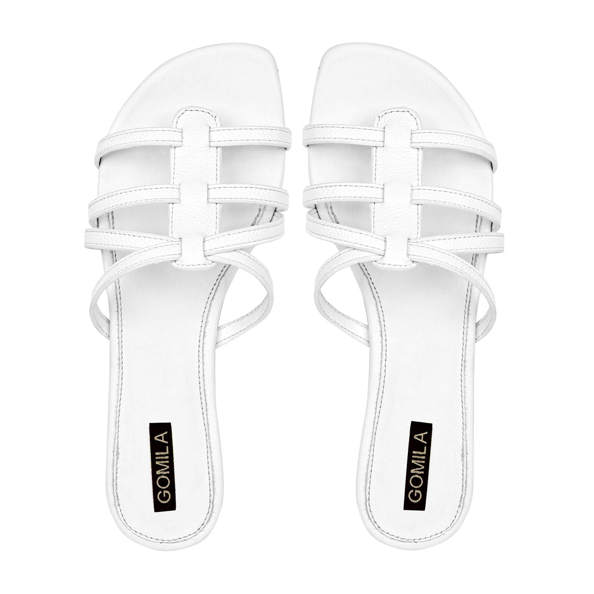 Elva - Women's White Slipper