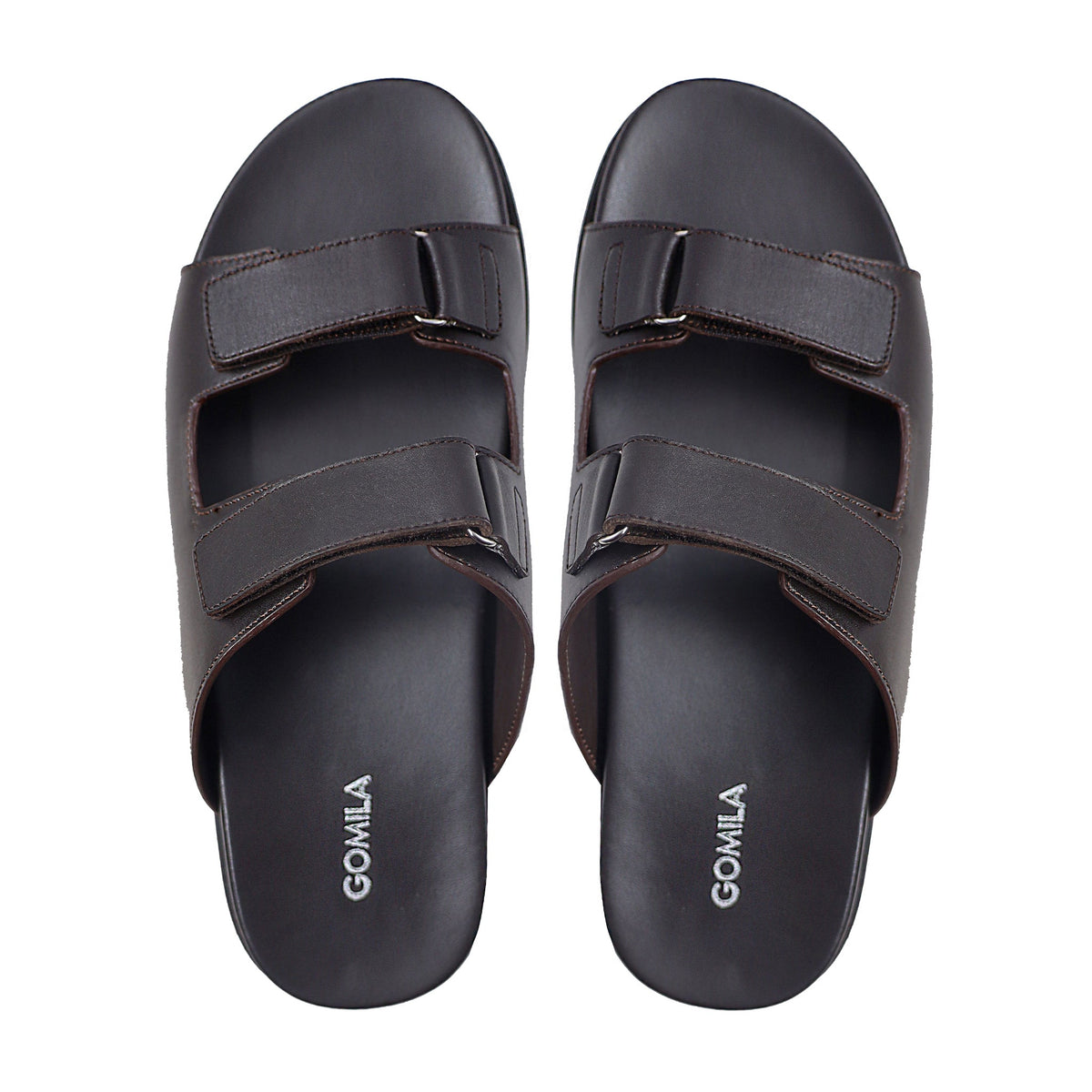 Narama - Men's Dark Brown Calf Leather Slipper