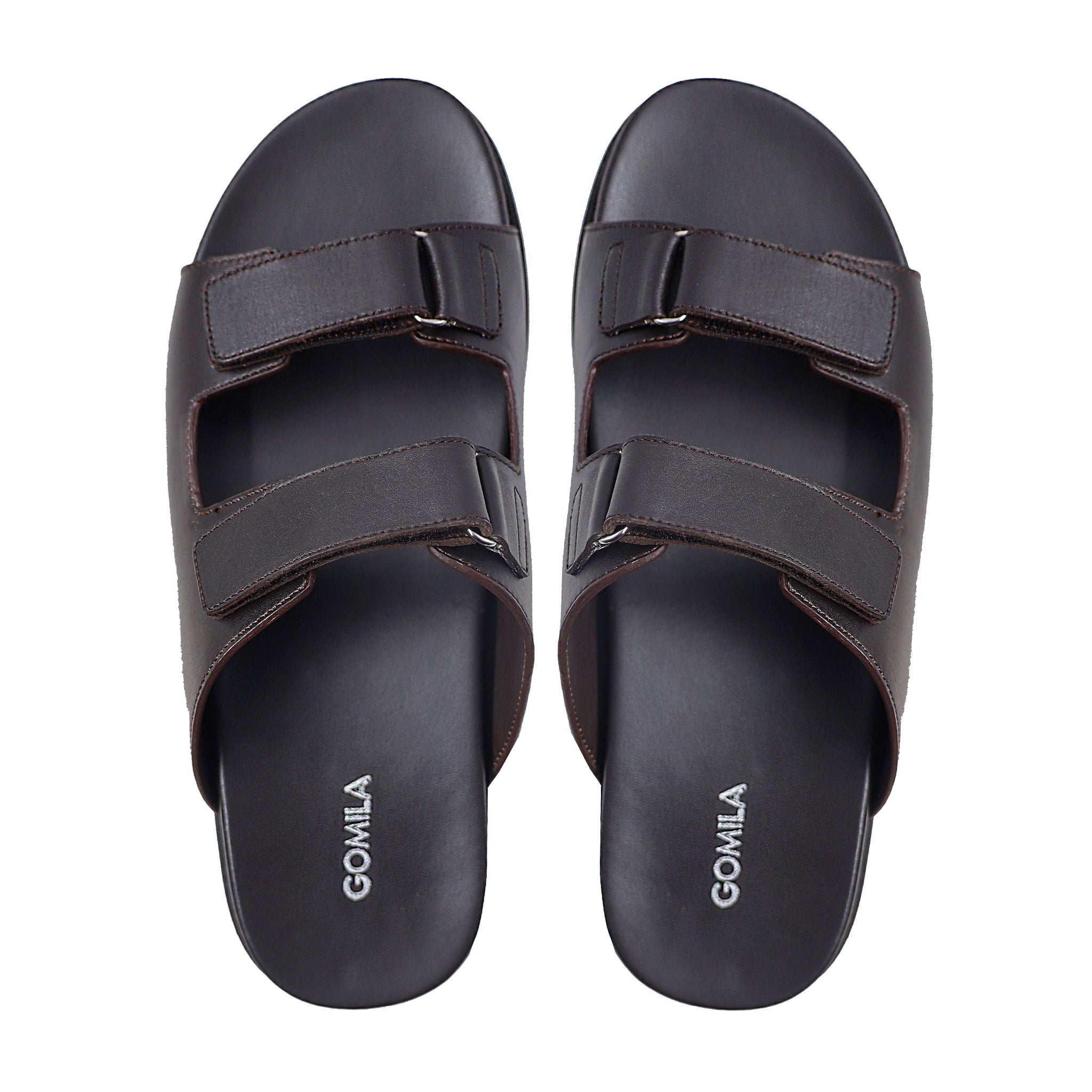 Narama - Men's Dark Brown Calf Leather Slipper