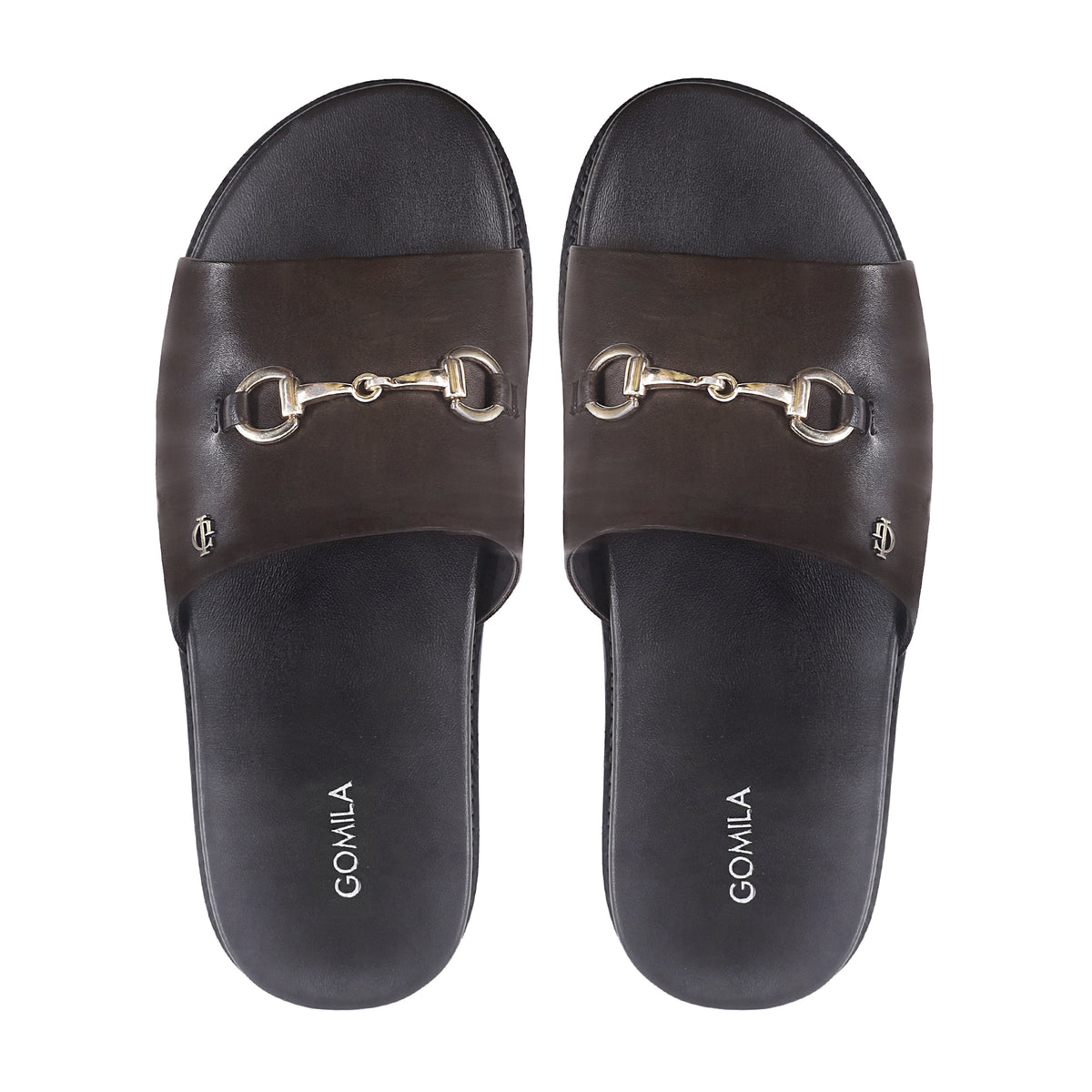 Beckett - Men's Dark Brown Calf Leather Slipper