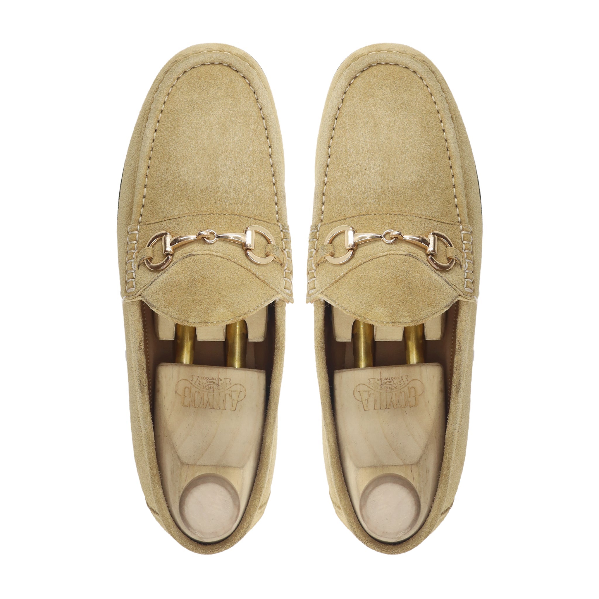 Delbert - Men's Tan Kid Suede Loafer