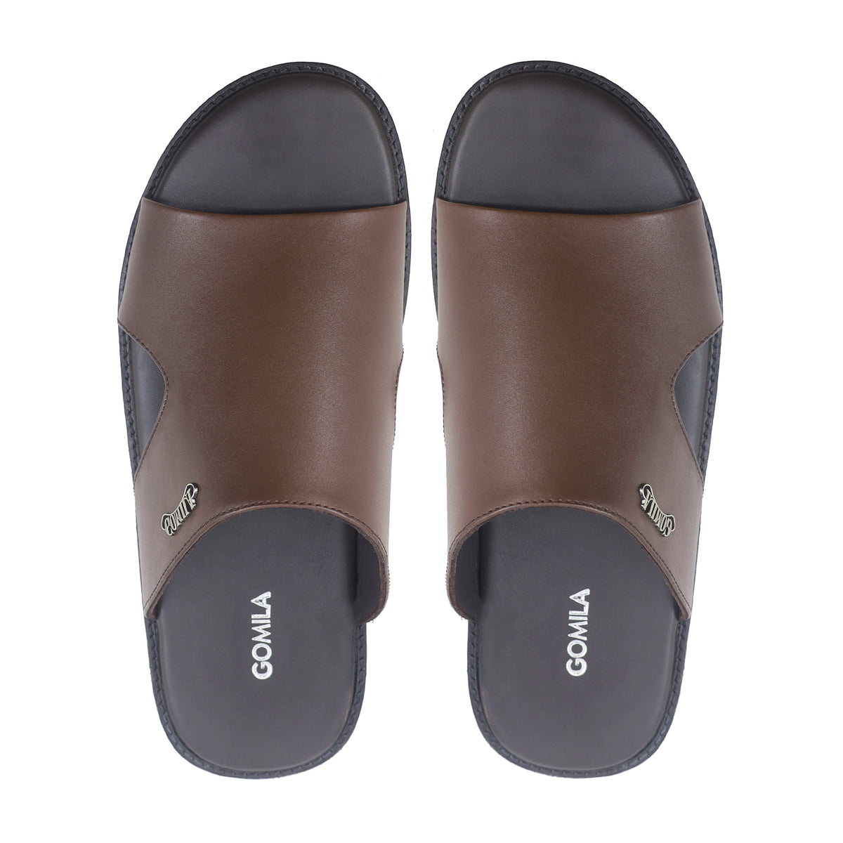 Crosby - Men's Dark Brown Calf Leather Slipper
