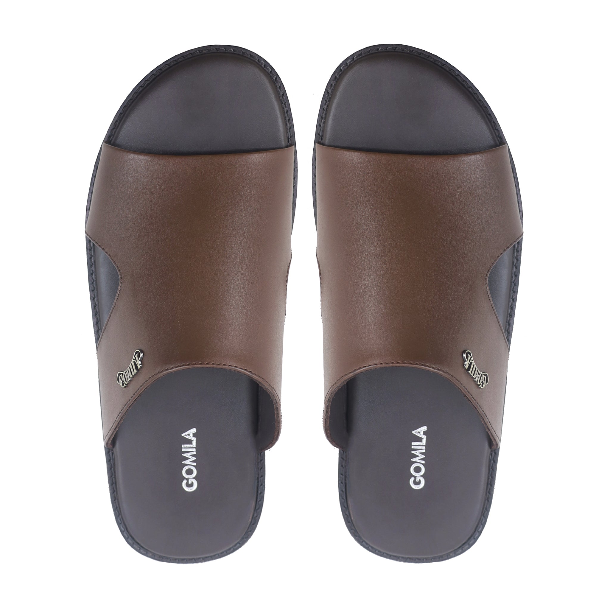 Crosby - Men's Dark Brown Calf Leather Slipper