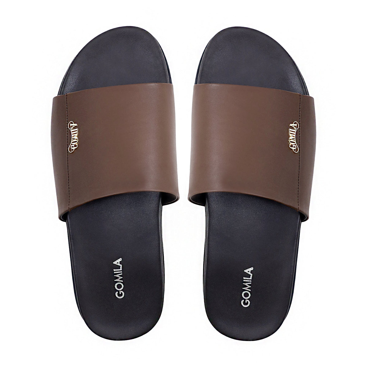 Julio - Men's Dark Brown Calf Leather Slipper