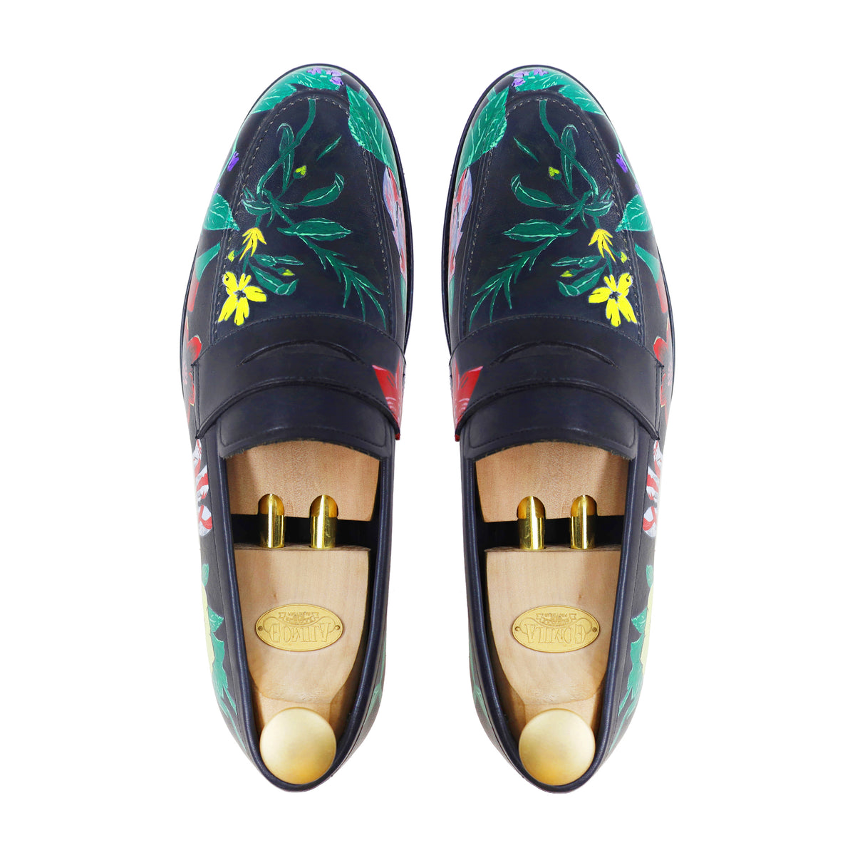 Keaton - Men's Black Hand Painted Loafer