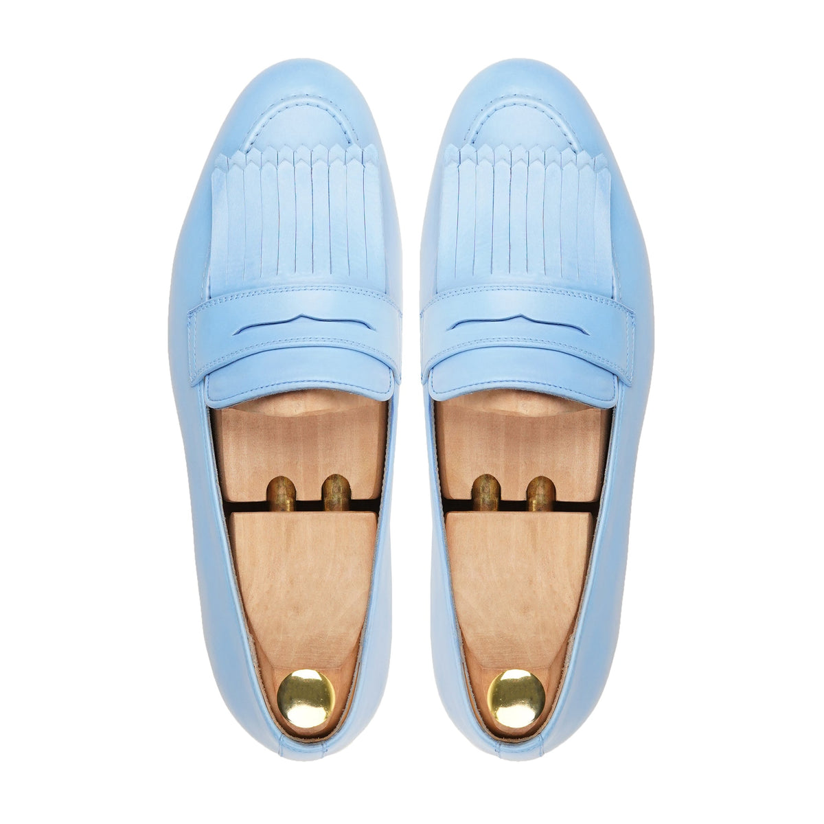 Toyokawa - Men's Sky Blue Calf Leather Loafer