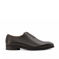 Tromso - Men's Dark Brown Pebble Grain Leather Wholecut Shoe
