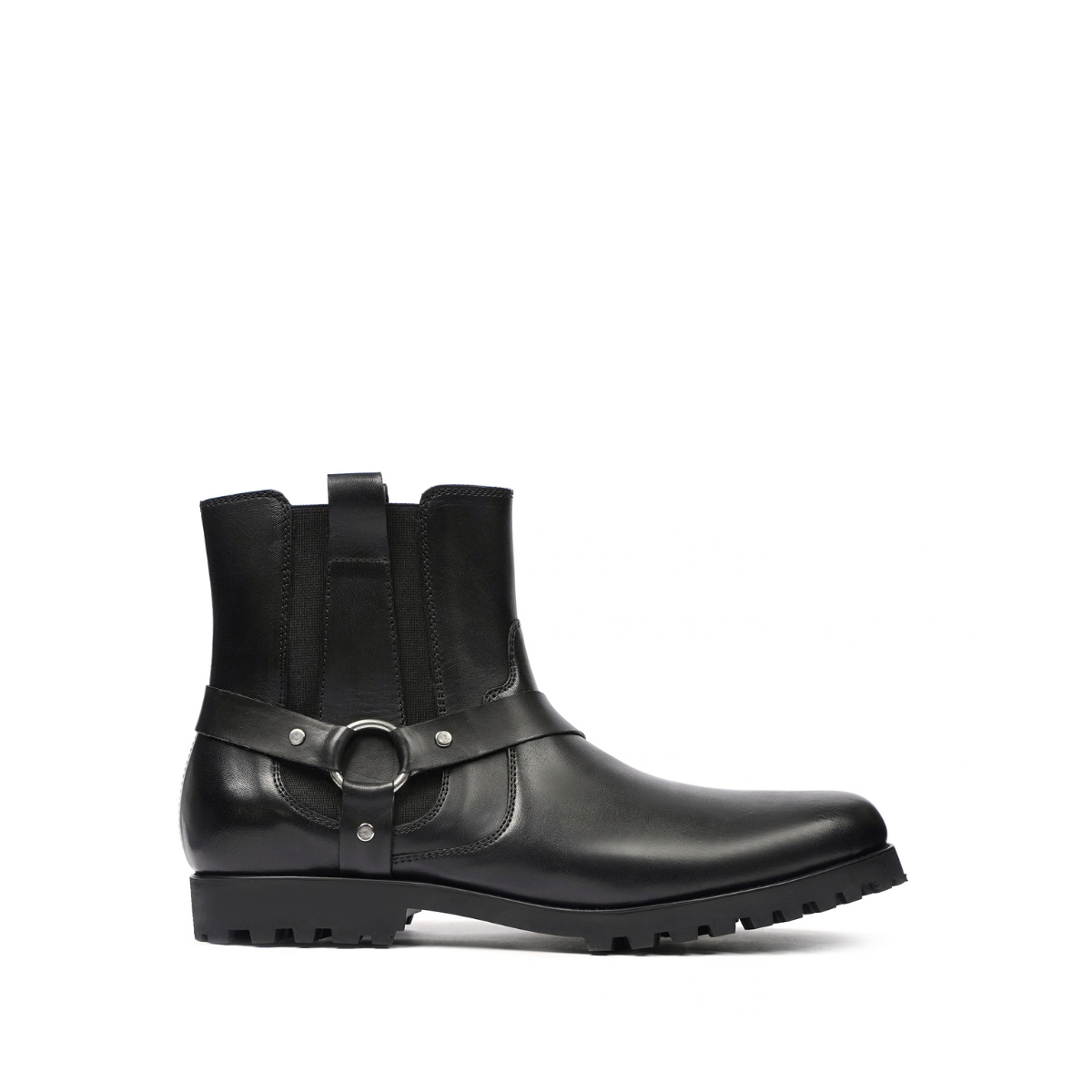 Haranu - Men's Black Calf Leather Jodhpur Boot