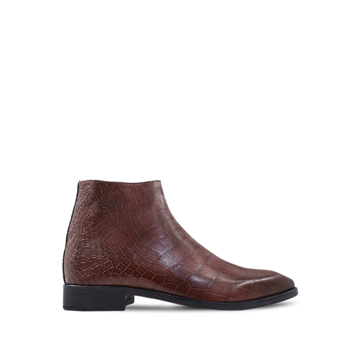 Priscyl - Men's Reddish Brown Calf Leather Jodhpur Boot