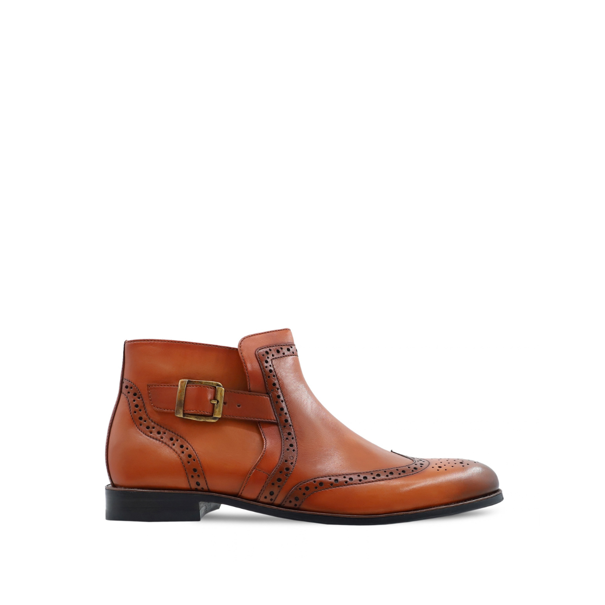 Pastav - Men's Busnish Tan Calf Leather Jodhpur