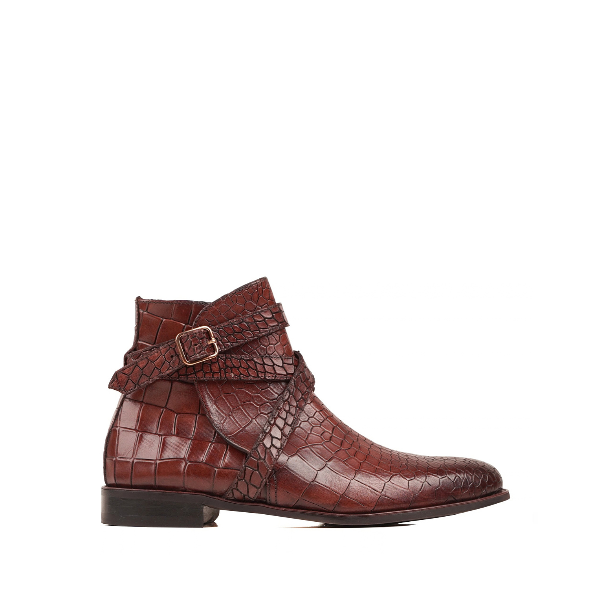 Kongsvinger - Men's Burnished Oxblood Calf Leather Jodhpur Boot