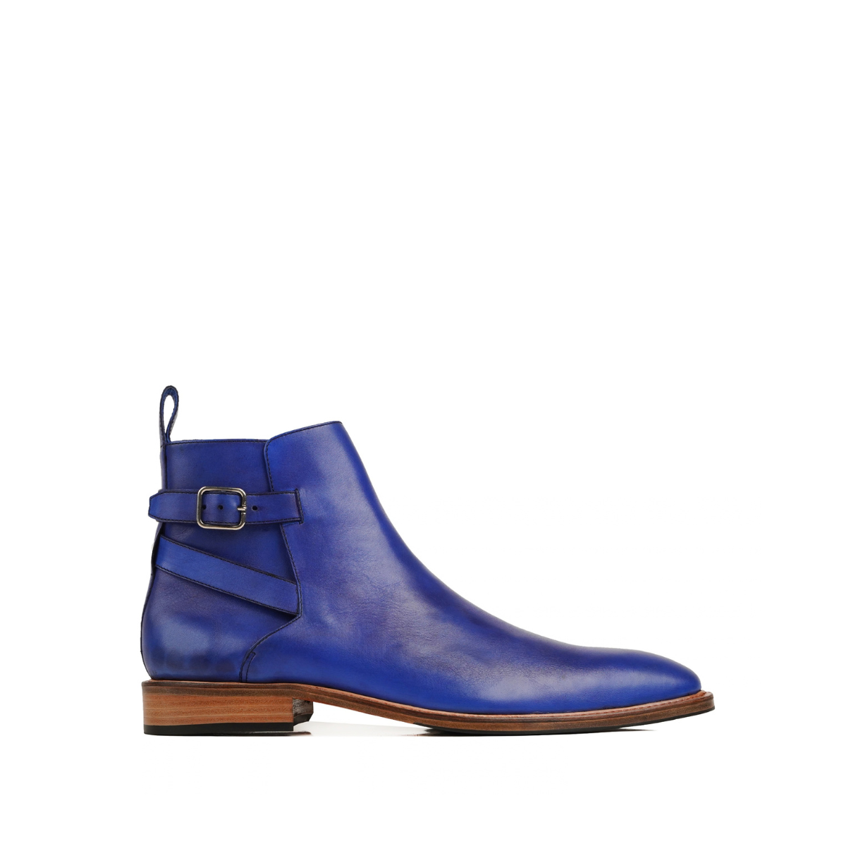Torrie - Men's Blue Calf Leather jodhpur Boot