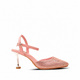 Vanessa - Women’s Peach Rhinestone 90mm Heels
