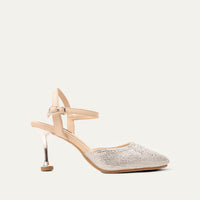 Vanessa - Women’s Champagne Rhinestone 90mm Heels