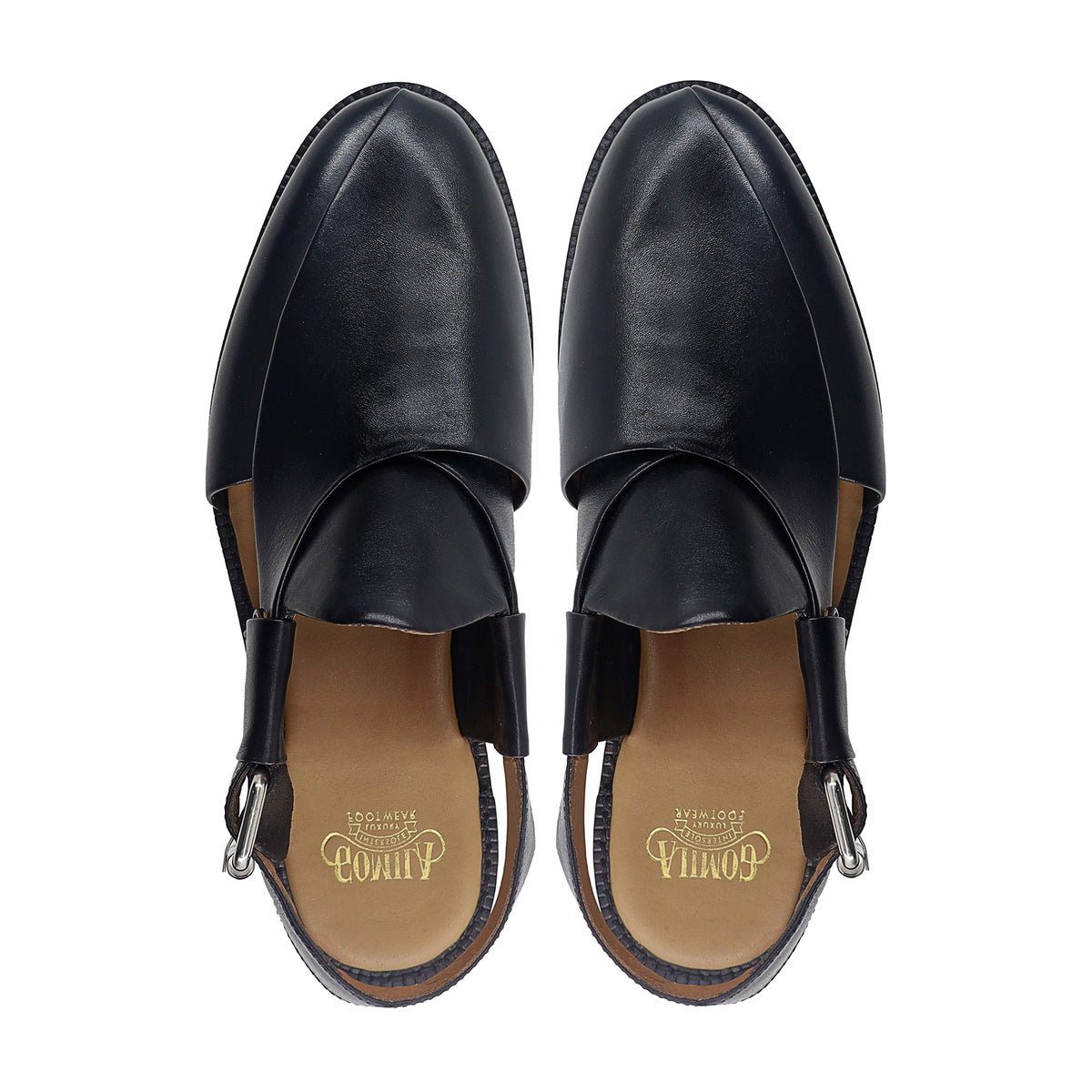 Ewing - Men's Black Calf Leather Sandal