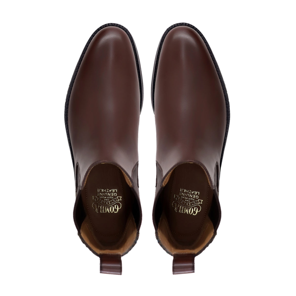 Aidon - Men's Brown Calf Leather and Harris Tweed Chelsea Boot