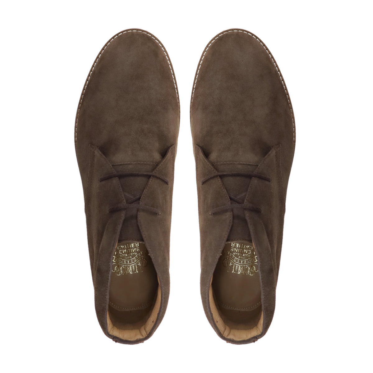 Raina - Men's Brown Kid Suede Chukka Boot