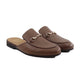 Selyse - Men's Brown Pebble Grain Leather Slipper