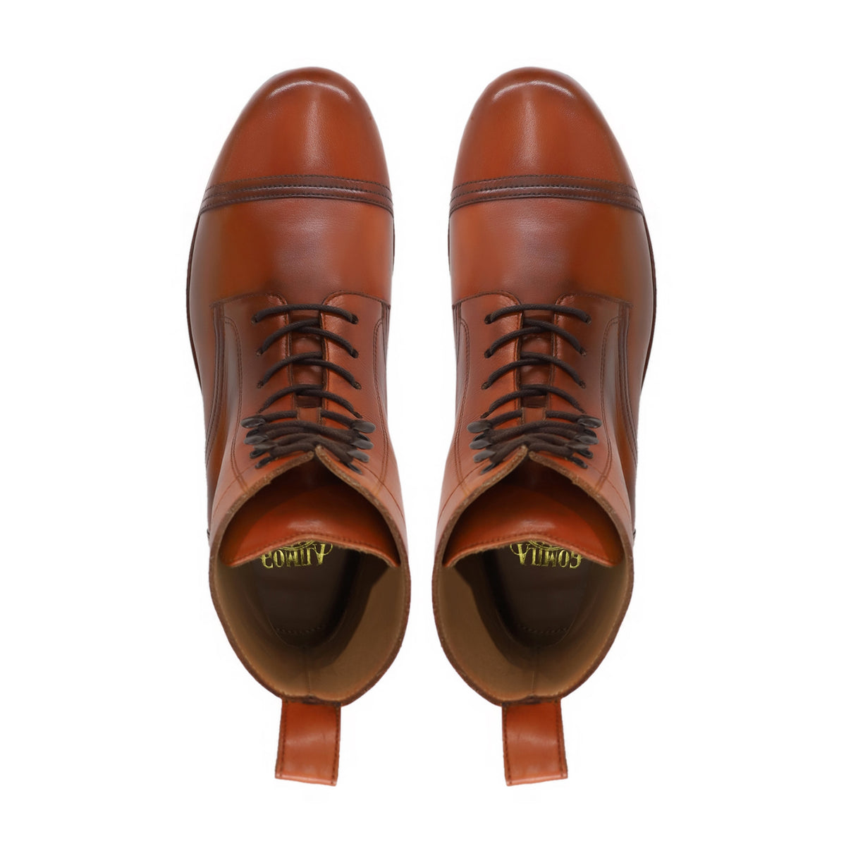 Cheng - Men's Tan Brown Calf Leather Boot