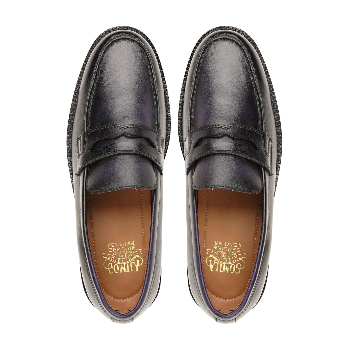 Diorsa- Men's Black Calf Leather Loafer
