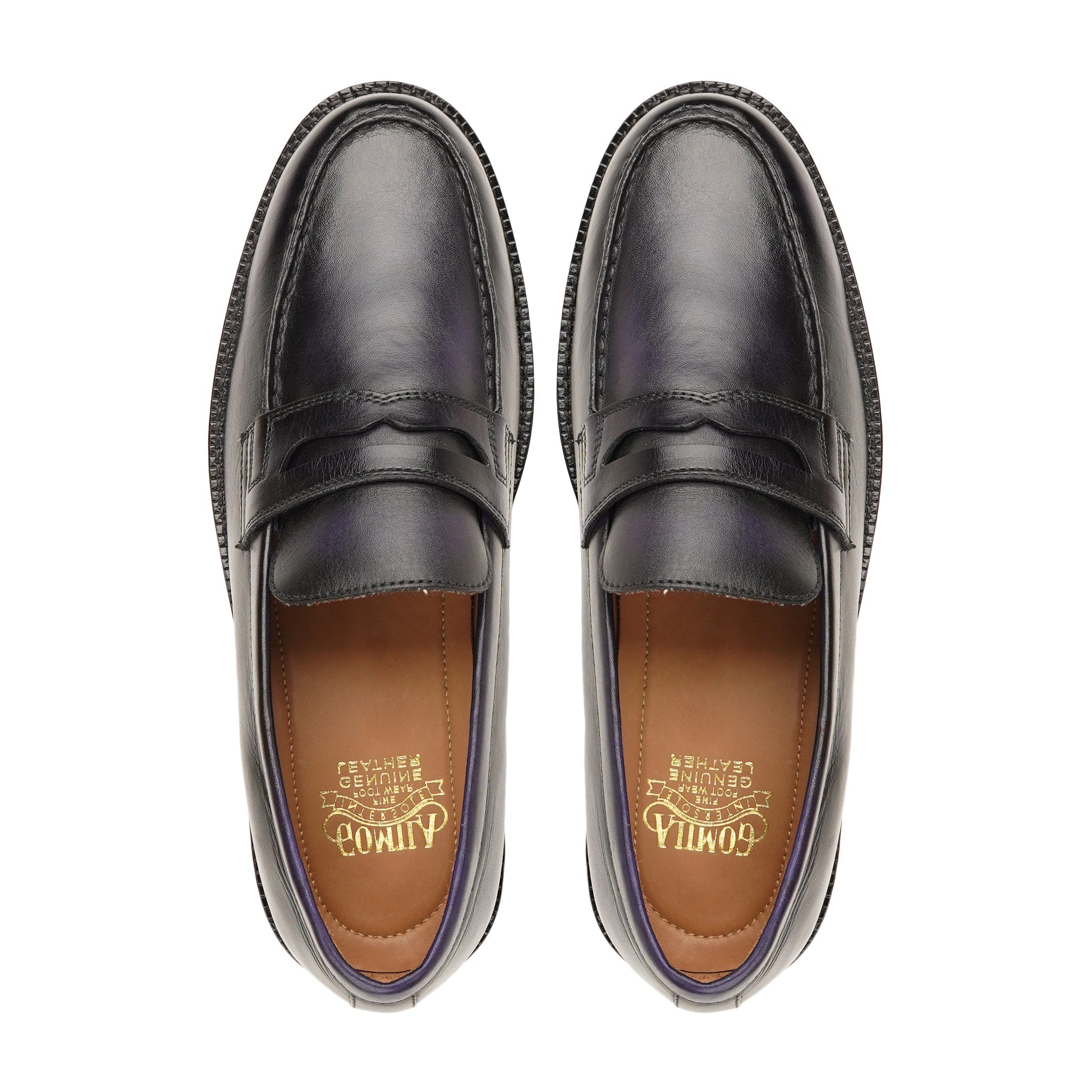 Diorsa- Men's Black Calf Leather Loafer