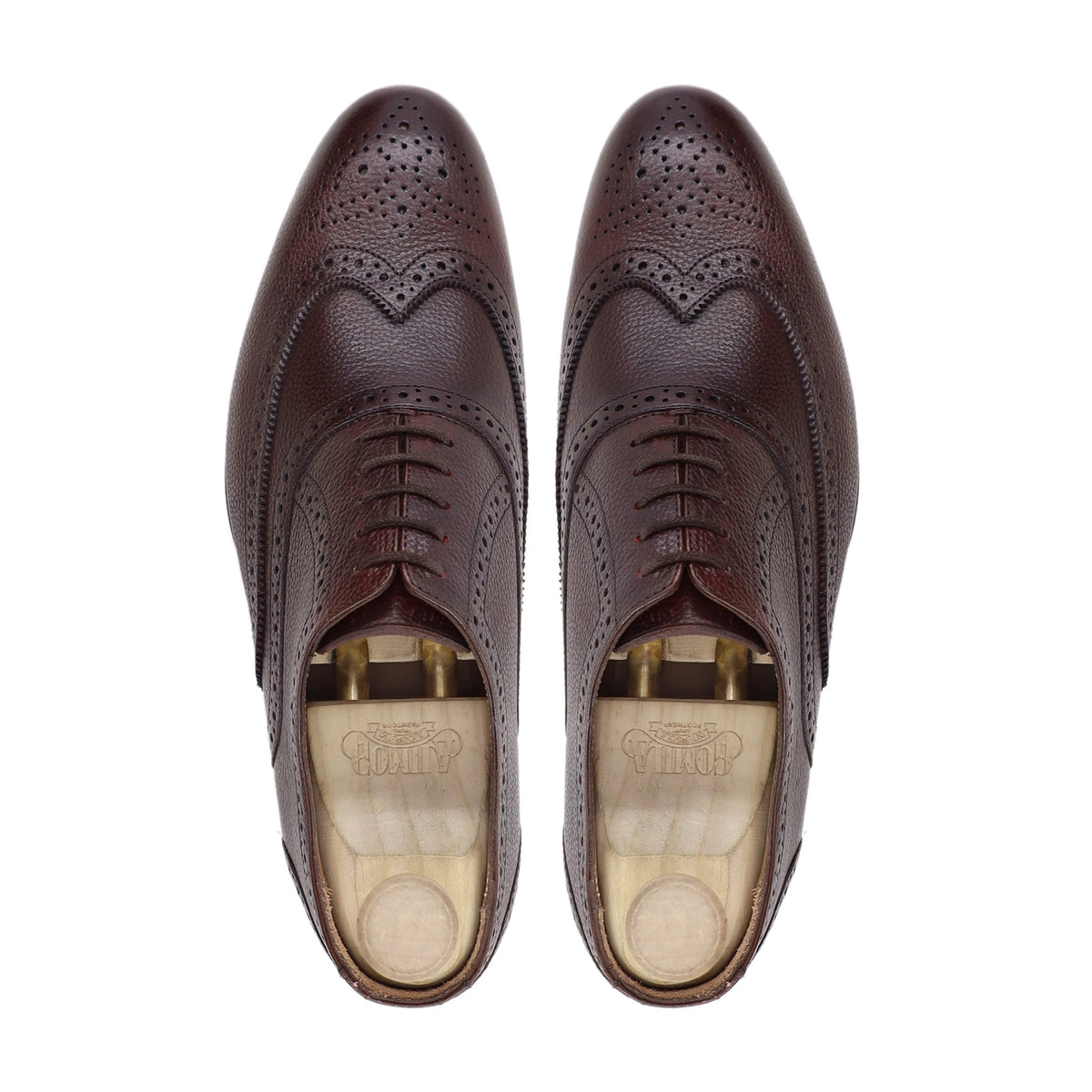 Koji - Men's Oxblood Pebble Grain Leather Oxford Shoe