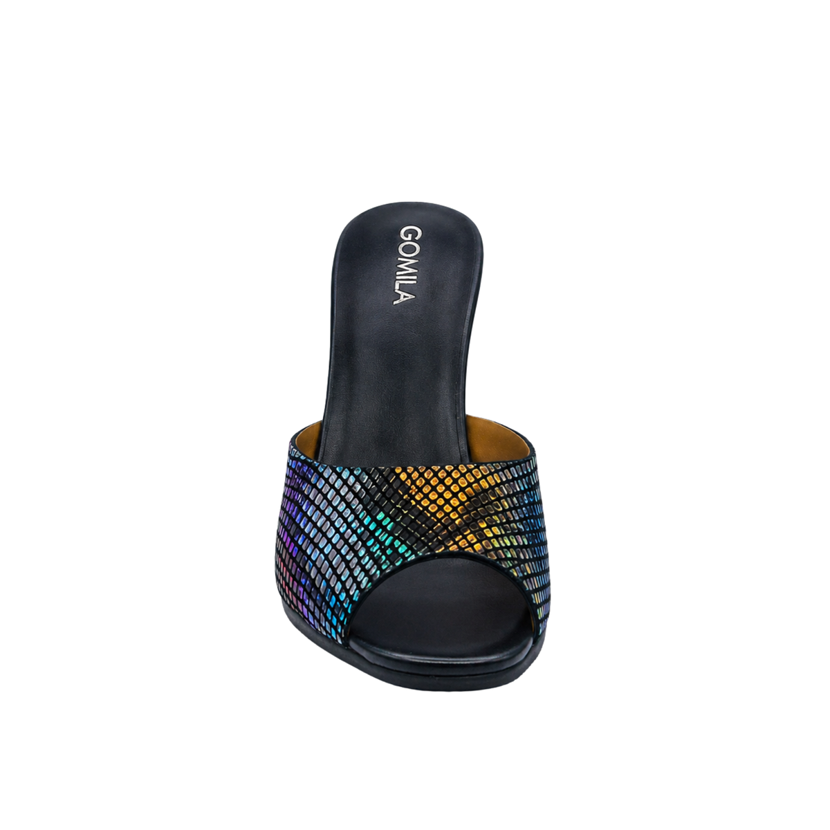 Elira - Women's Black and Rainbow 50mm Heel