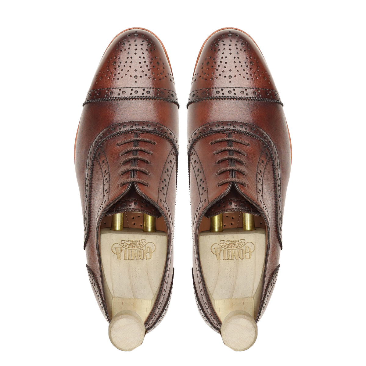 Ryoto - Men's Brown Calf Leather Oxford Shoe