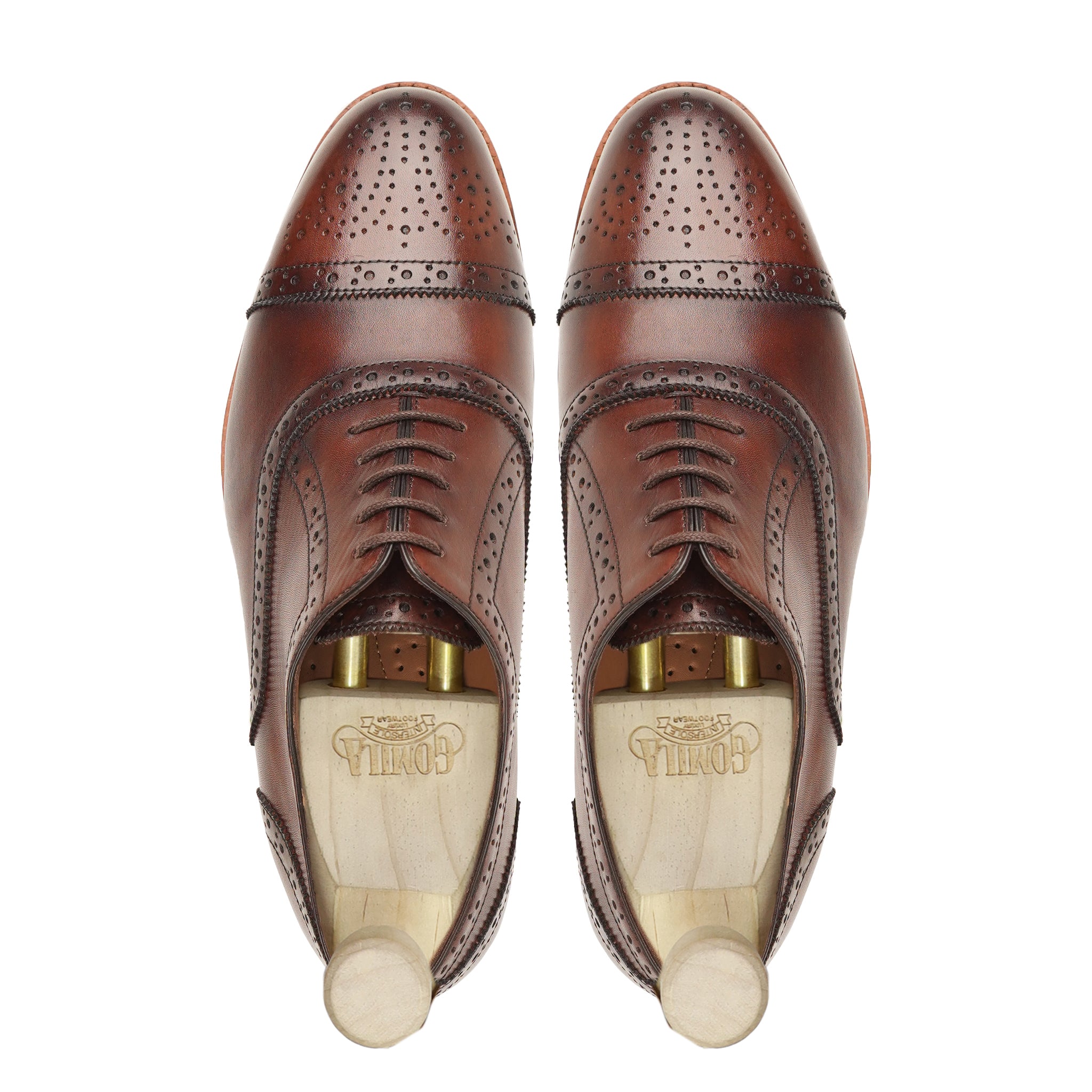 Ryoto - Men's Brown Calf Leather Oxford Shoe