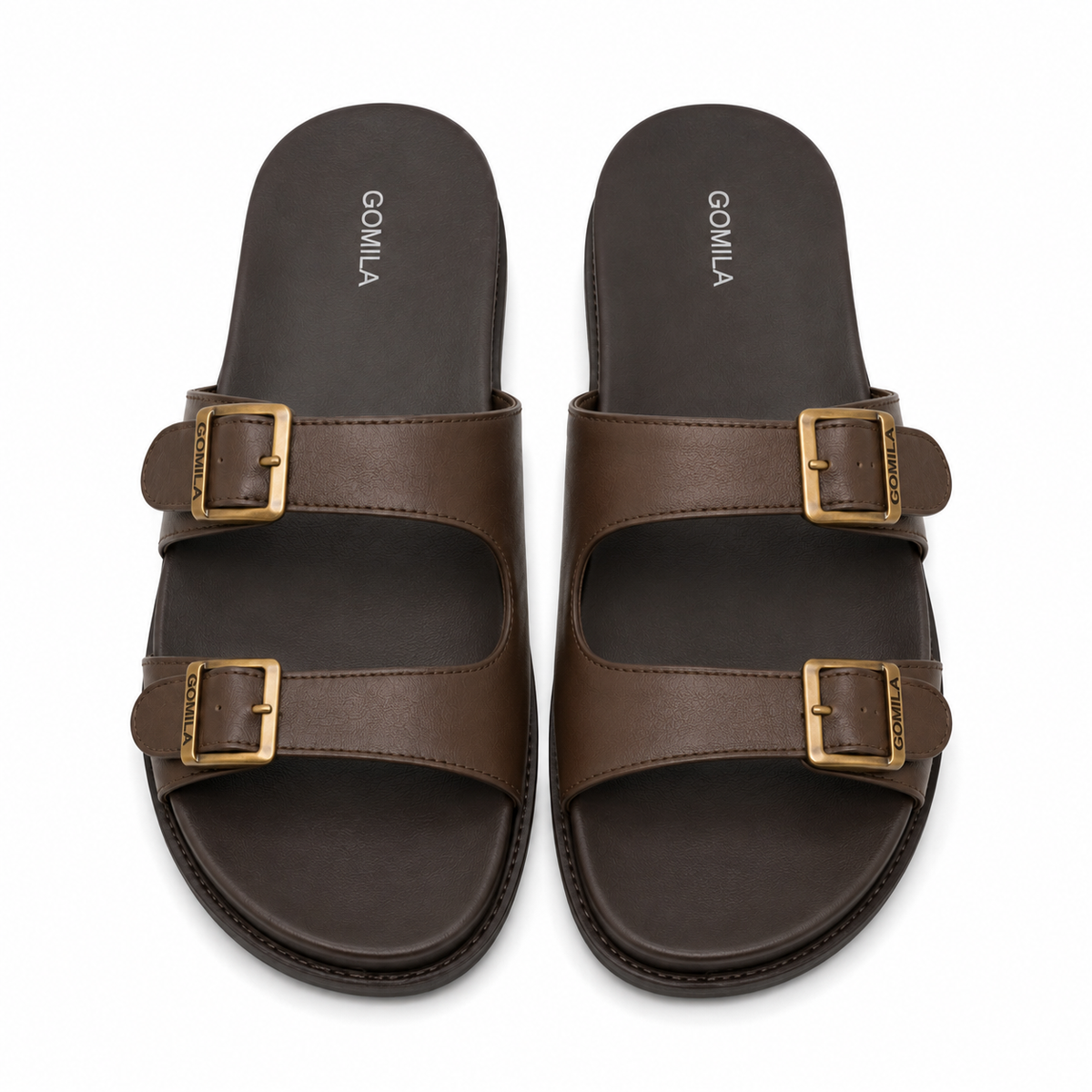 Mosher - Men's Brown Calf Leather Slipper