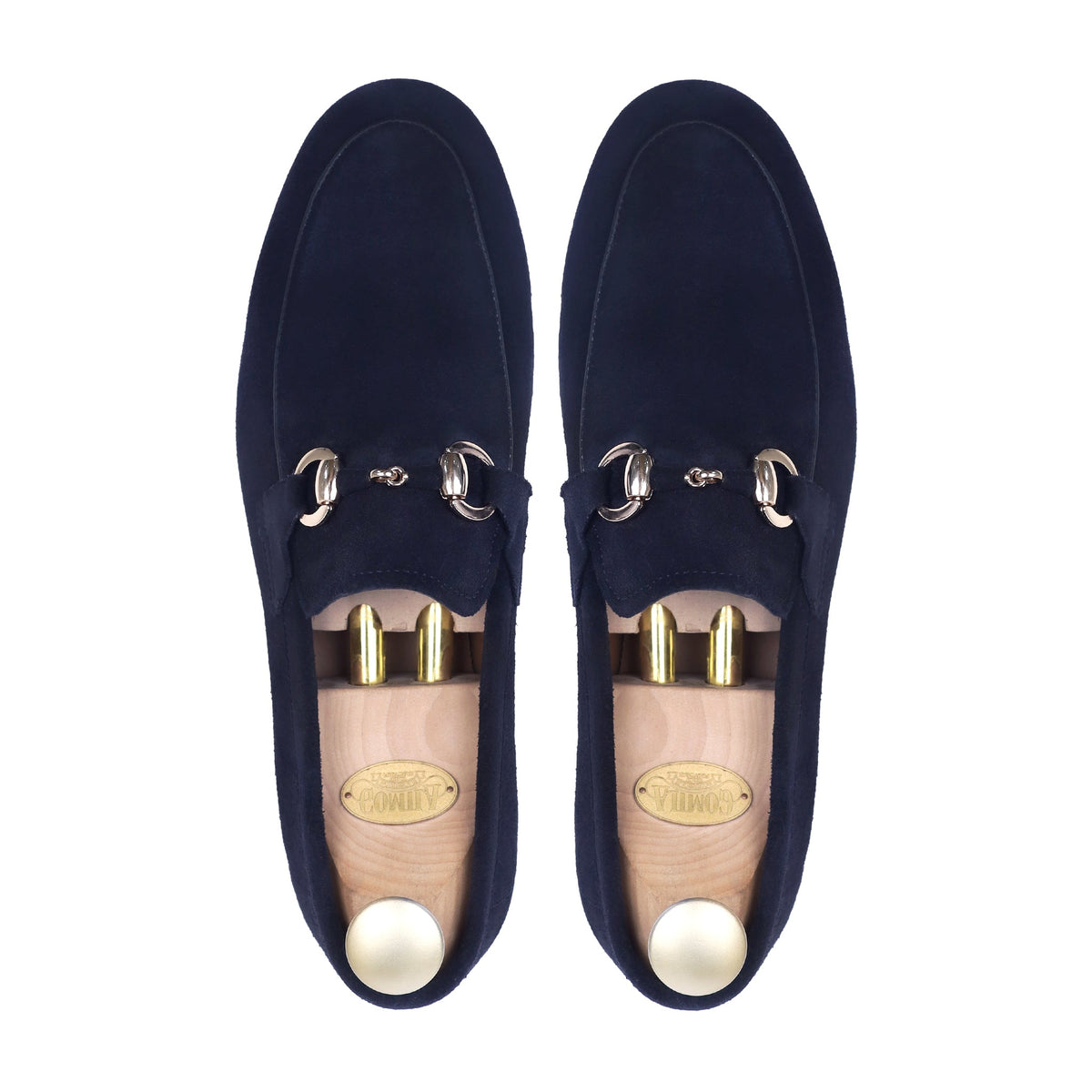 Vesco - Men's Navy Blue Suede Loafer