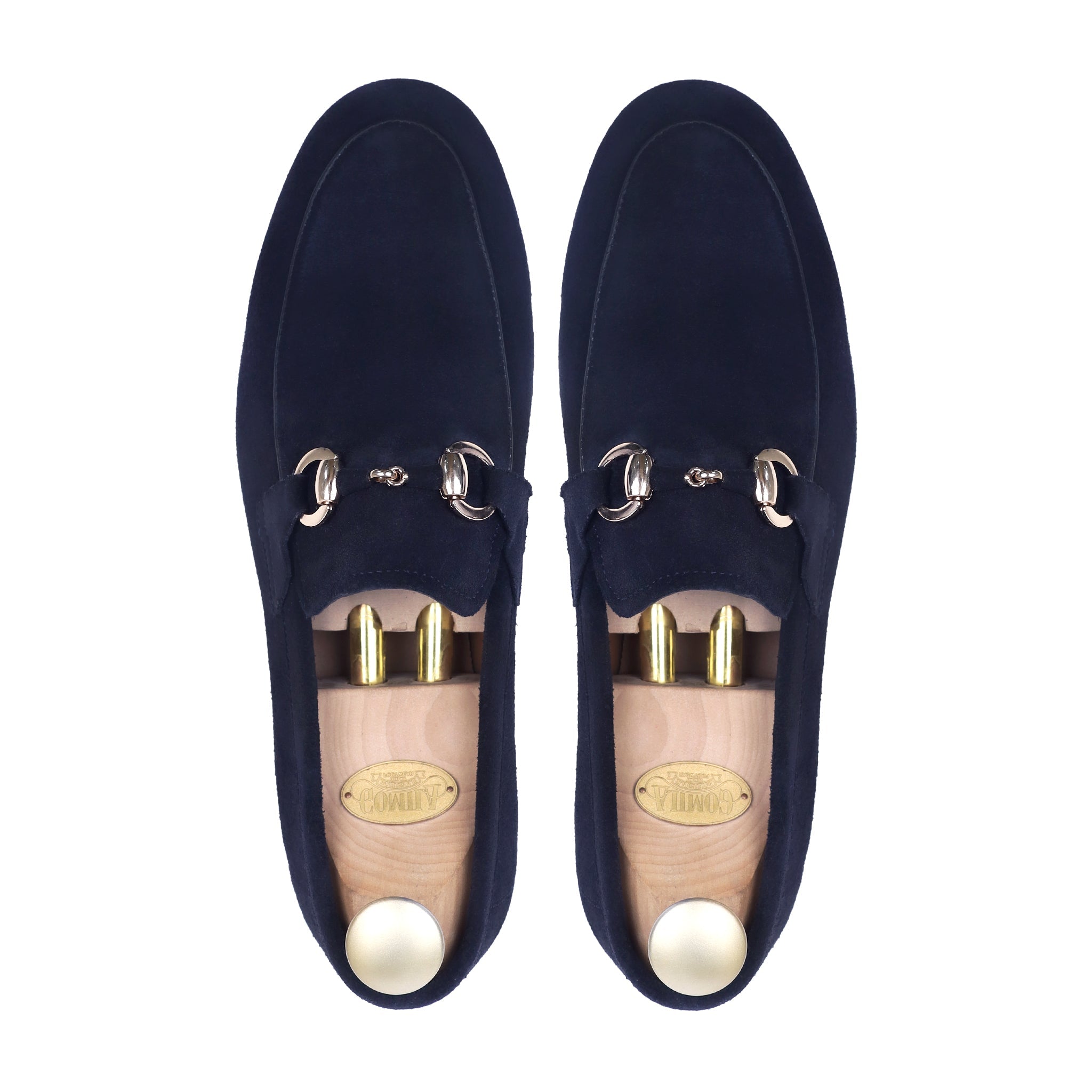Vesco - Men's Navy Blue Suede Loafer