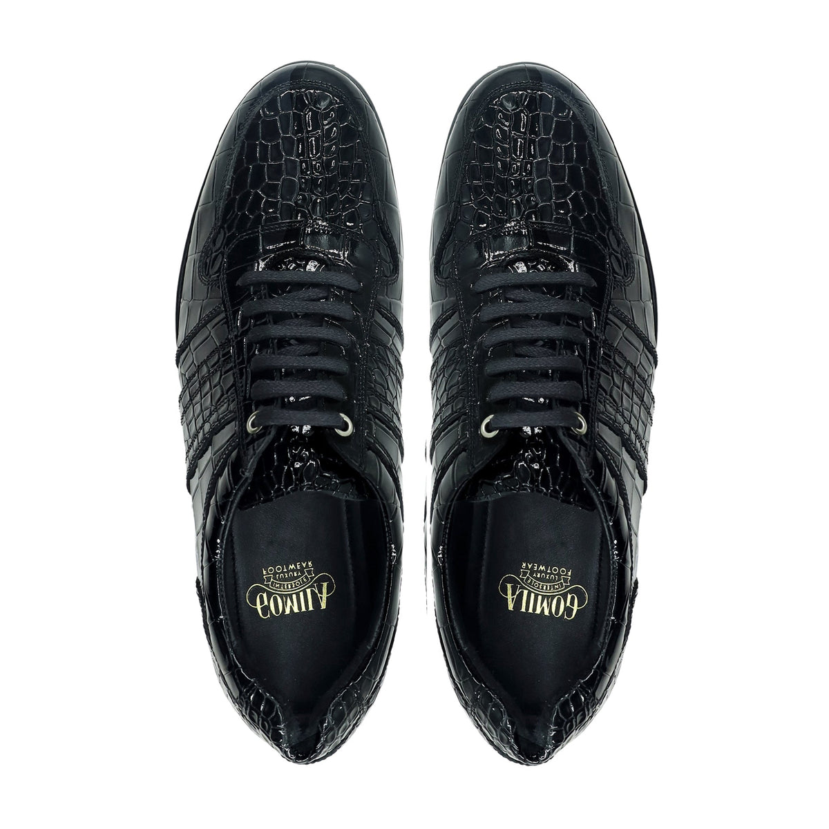 Langfoss - Men's Black Patent Leather Jogger